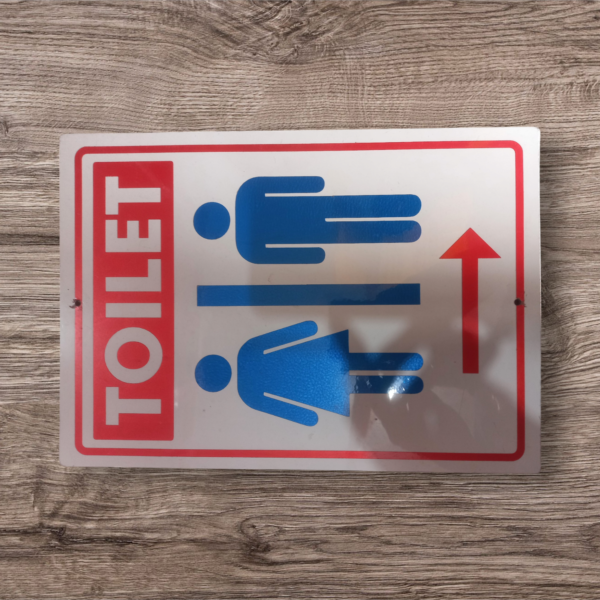 Reflective Toilet signage